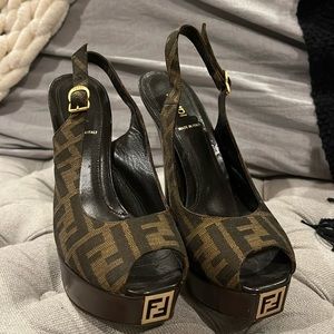Worn once Fendi slingbqck stiletto